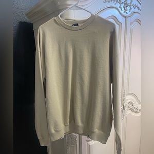 Young LA crew neck sweatshirt beige size small (NEW)
